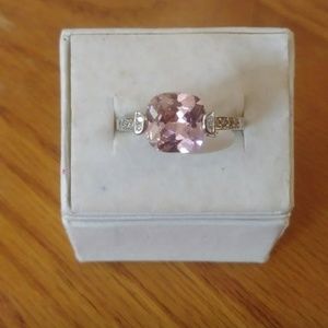 New pink topaz ring